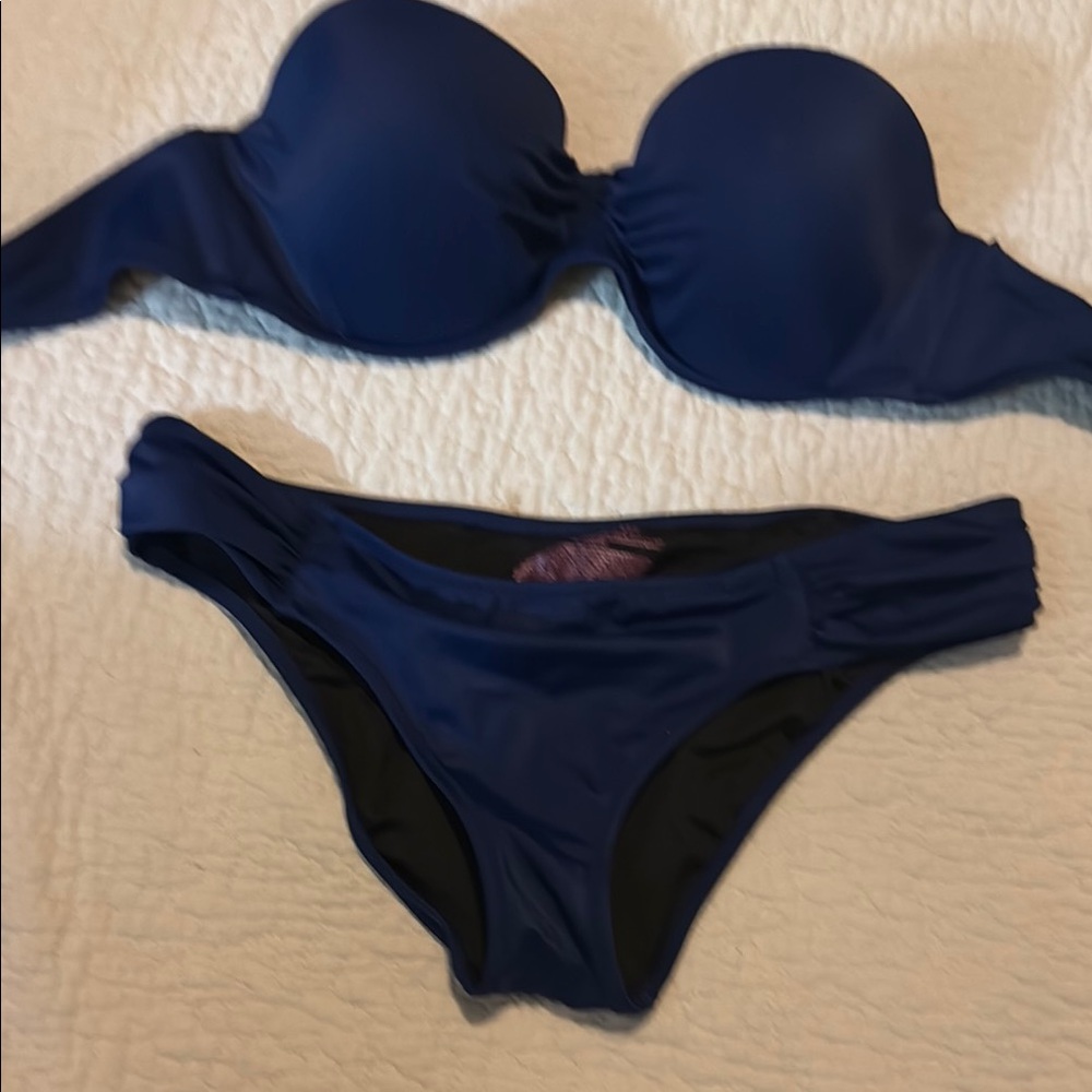 Victoria's Secret Deep Blue Bikini Set